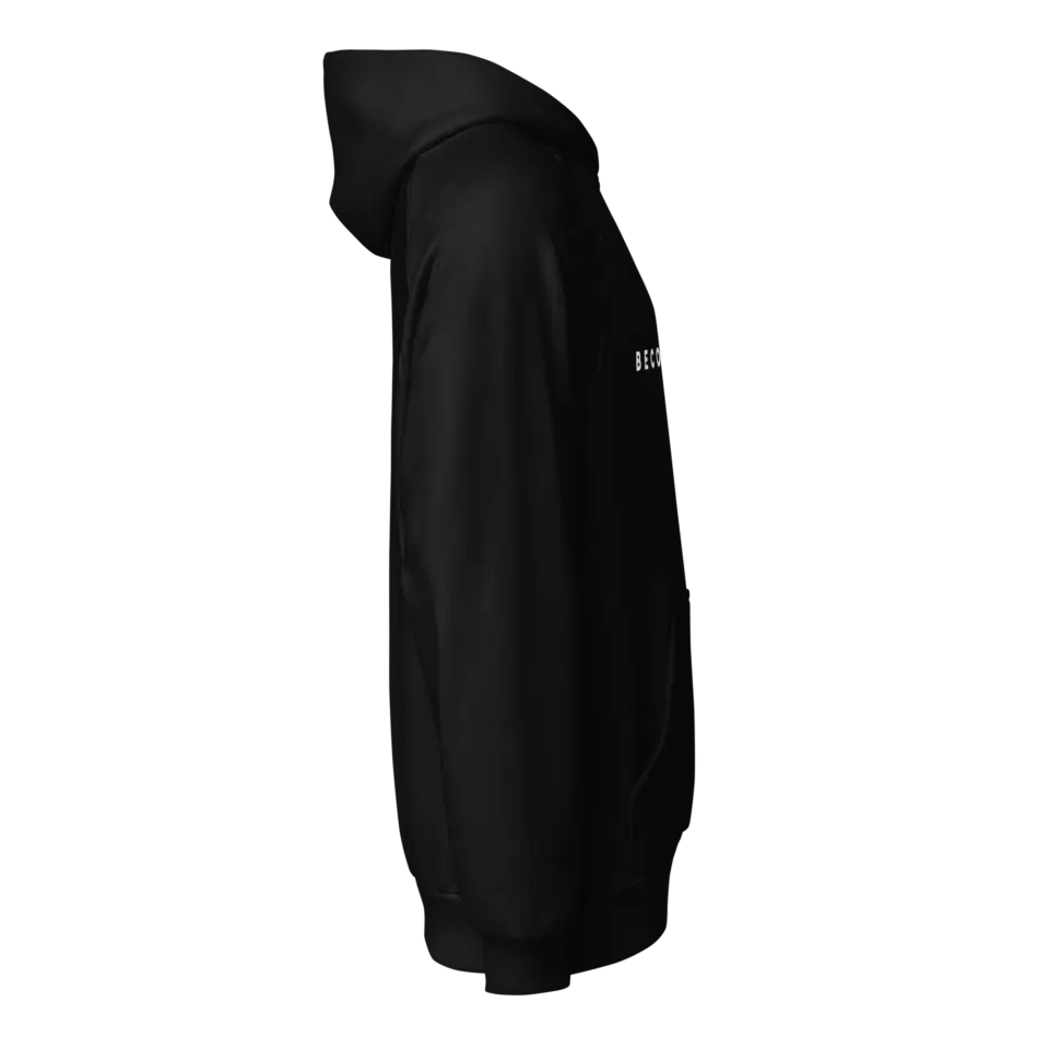 unisex-super-heavyweight-hoodie-black-right-6abcb0d591836.png BECOMING black super heavyweight hoodie, right view